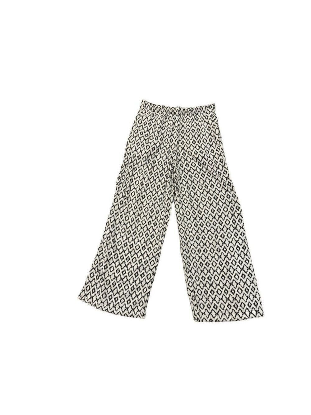 Banana Republic WIde Leg Geometric Print Pants Sz Medium